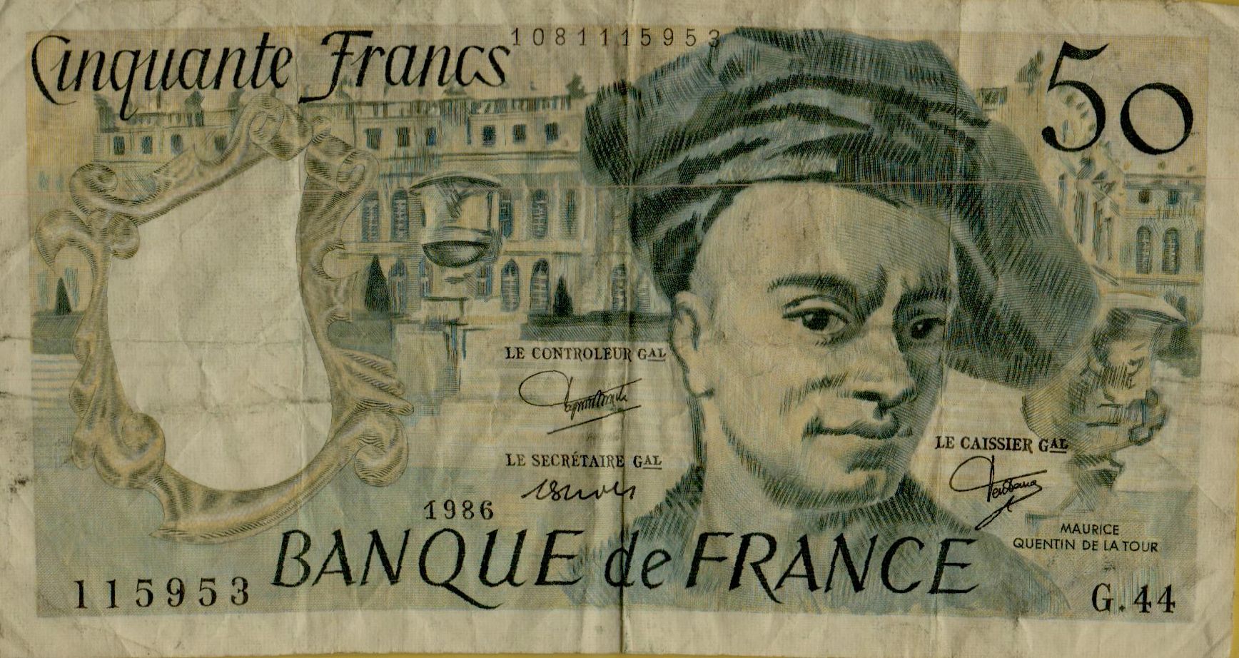 France 50 1986 VF- P-152/b